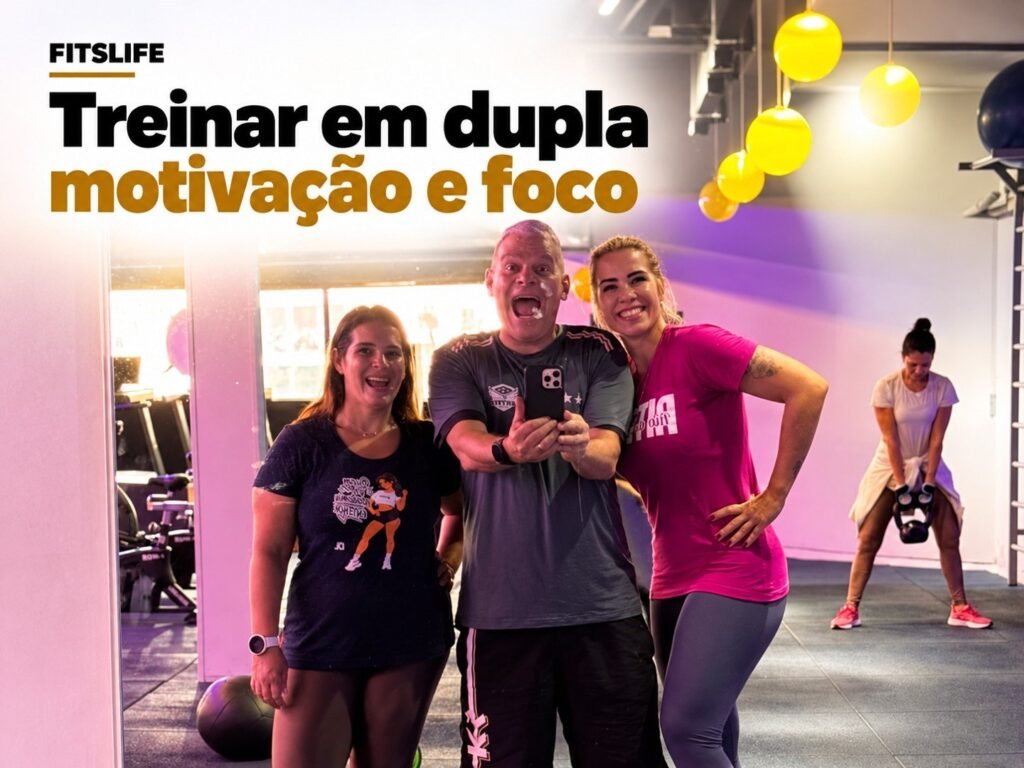 Capa FITSLIFE: Treinar em Dupla: o que a Neurociência Revela sobre Motivação, Foco e Desempenho