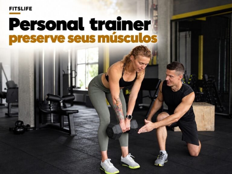 Capa FITSLIFE: Como treinar com personal trainer pode ajudar a reduzir a perda de massa muscular durante o emagrecimento em Jacarepaguá