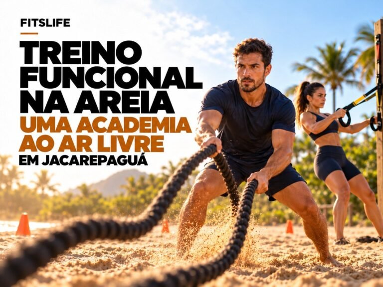 Capa do artigo sobre treino funcional na areia como academia ao ar livre em Jacarepaguá