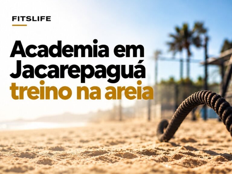 FITSLIFE: Academia em Jacarepaguá treino na areia