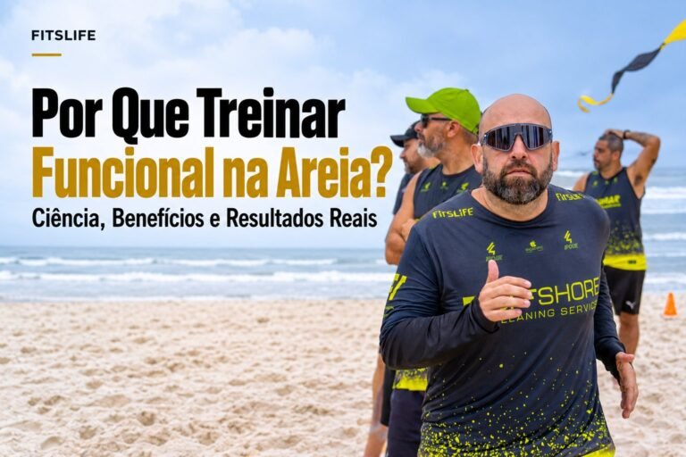 Fabiano José Moraes na areia, na capa do artigo Por Que Treinar Funcional na Areia.